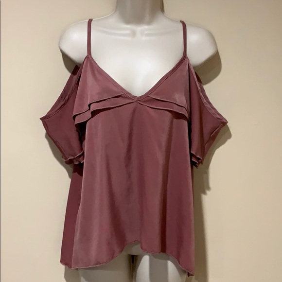 lavender field Tops - Lavender Field cold shoulder top